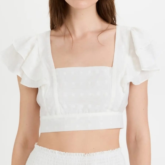 MINKPINK - Whitewash Miniskirt & Crop Top, 2 pices, XS - Picture 12 of 16